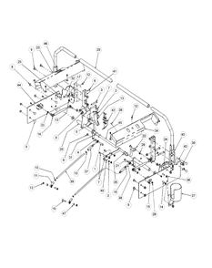 Control Assembly Diagram and Parts List for M72-CT 53AB5JEZ750-28-HP-3Cylinder-OHV Cub Cadet Lawn Tractor
